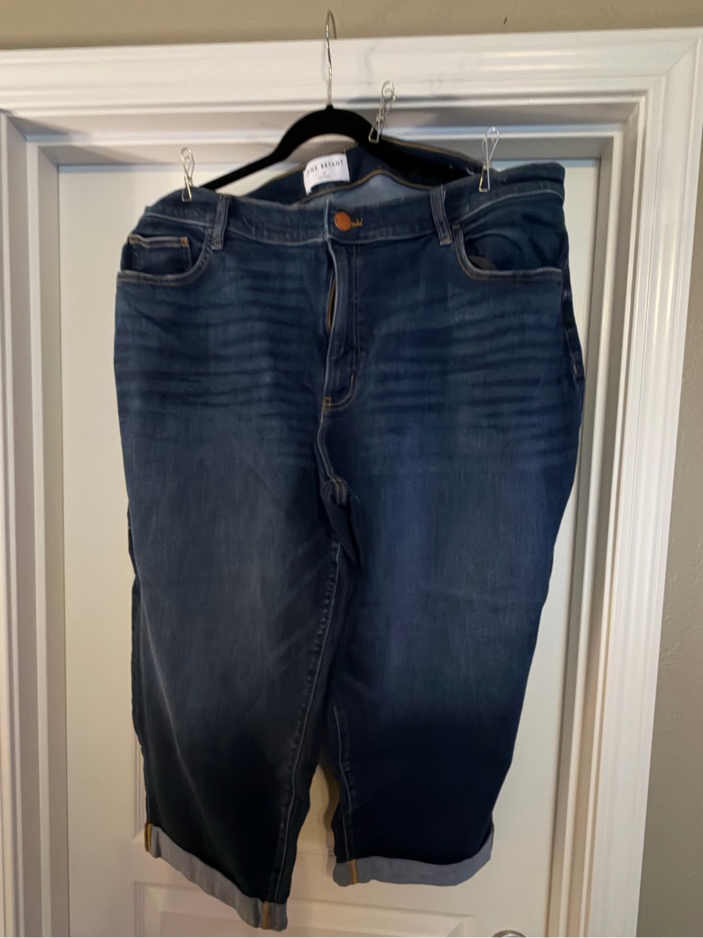 Dark Blue Women’s Jeans - Lane Bryant Stretch Denim Capri